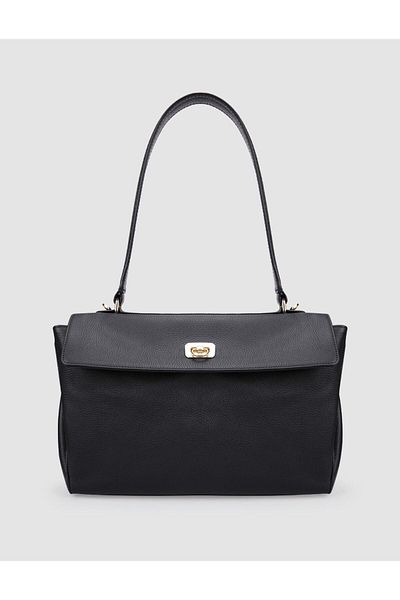 Cabani 100% Genuine Leather Black Women's Shoulder Bag