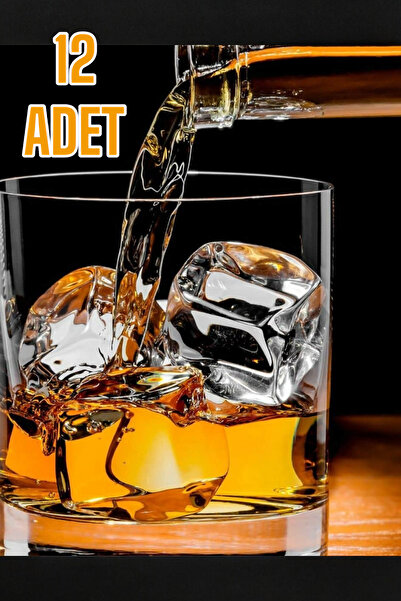 esihome 12 Adet 280 Ml Viski Bardağı ( Polikarbon Plastik Kırılmaz Çizilmez)