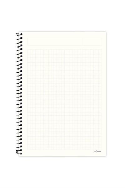 Le Color دفتر ملاحظات مدرسي مقاس 17x24 صلب Kp مربع 200sy Eco Kraft