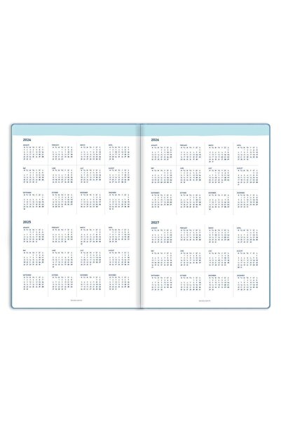 Le Color Blue Linen Agenda Book - 15X21 Timeless Planner