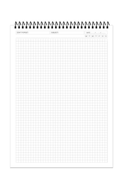 Le Color Manılla Notepad A4 Checkered Blue