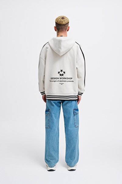 Machinist Чоловіча сіра куртка на блискавці з логотипом M Star