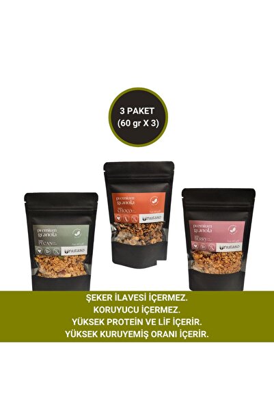 Pecan, Choco, Berry Granola (60g x 3)