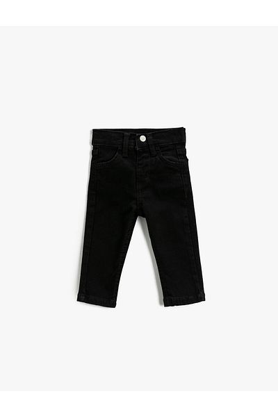 Koton High Waist Pocket Skinny Leg Jeans