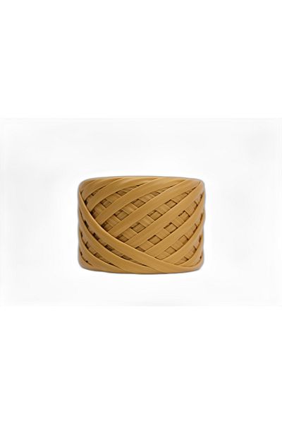 Kanguroom Matte Combed Cotton Yarn Mustard - Leather Look
