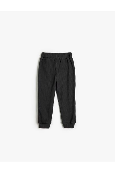 Koton Pantaloni de trening de bază texturați - Design cu talie legată