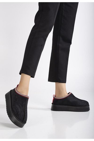 MOOVIMENTE Women's Suede Boots with Feather Inside