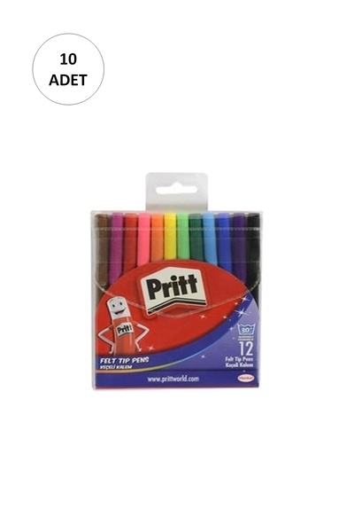 Pritt 10 أقلام بريت - 12 لون