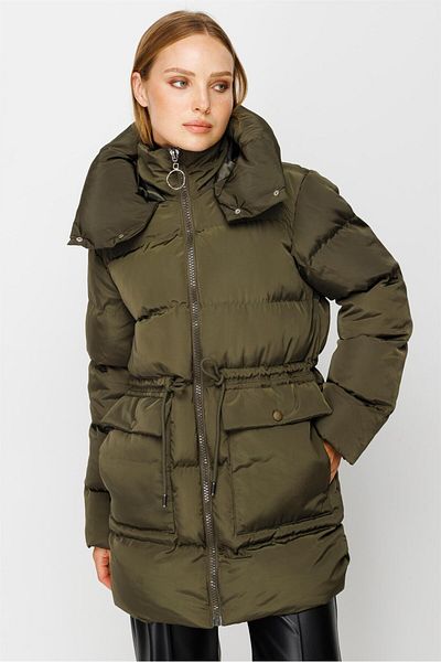 Esswaap Κοντό Puffer Jacket Χακί