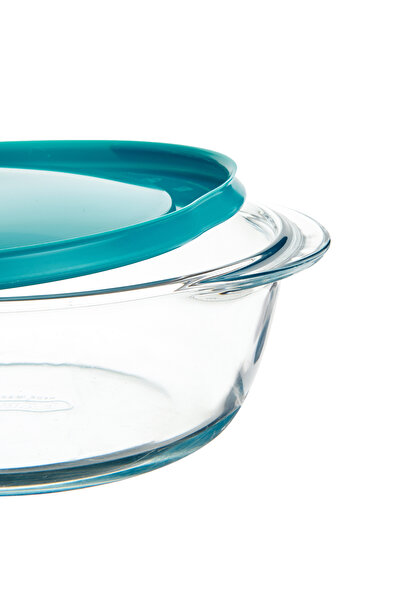 Pyrex Cook & Store Yuvarlak Kapaklı Saklama Kabı - 1,1 lt