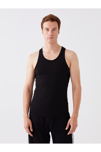 LC Waikiki Lw - U Collar Combed Cotton Men's Undershirt 2-Piece