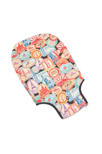 Wexta Letter Scale Printed Medium Size Luggage Case - Colorful - 64X45X26 cm