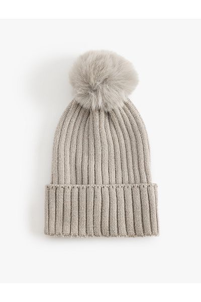 Koton Pompom Knitted Beret