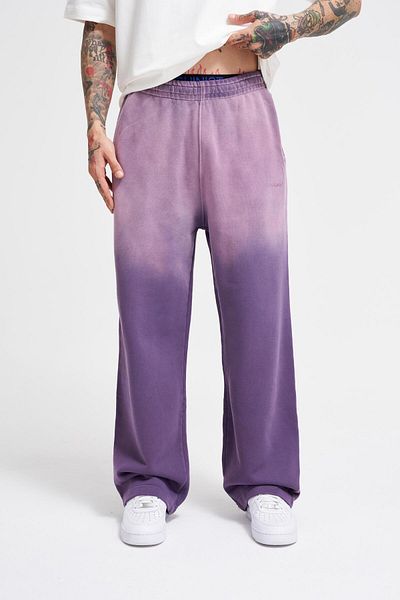 Machinist Ανδρικό φαρδύ μωβ φούτερ Grandient Washed