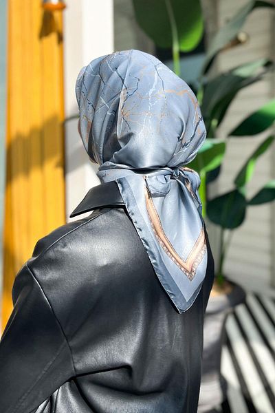 Sultan Crystal Scarf - Marble Pattern - Ske1578-04
