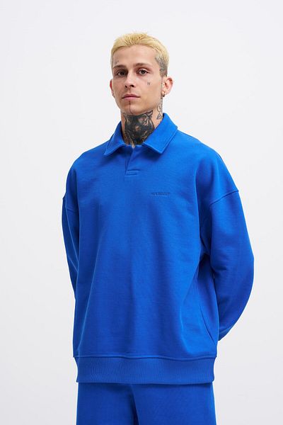 Machinist Hanorac polo pentru bărbați Soft Blue Diagonal - Basic