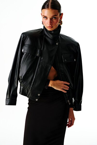 Love On Friday KITRA Dikyaka Deri Ceket(Siyah)