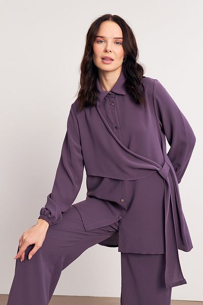 VAVİNOR Lilac Perla Tunic and Pants Set