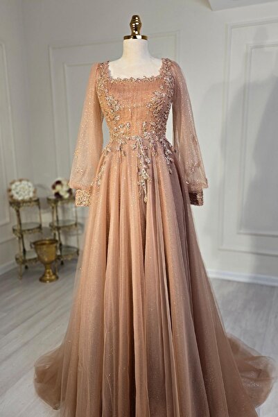 Yonca Moda Evi Bakır Özel Tasarım Nişanlık 7921