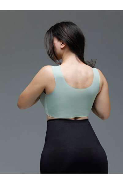 MİSTİRİK Безшовне бюст'є з м'якою підкладкою з лазерним вирізом моделі Green Parabita