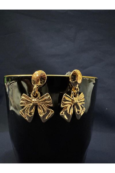 HERA Gold Bow Earrings