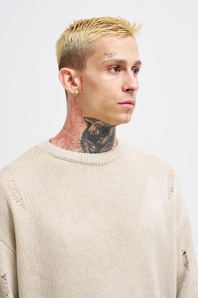 Machinist Men's Basic Stone Sweater