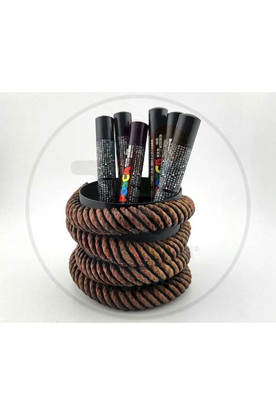 Bi'şeyler Sepeti Decorative Rope Wrap Pen Holder - Rope Pen Holder
