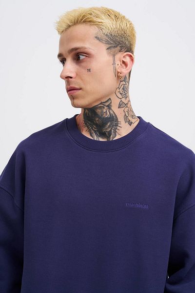 Machinist Ανδρικό φούτερ Basic Diagonal Navy Blue