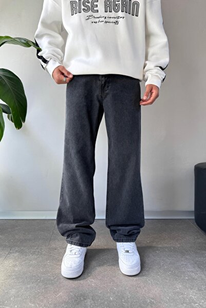 Flaw Wear Basic Antrasit Baggy Jean