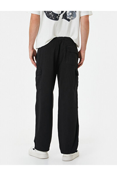 Koton Φαρδύ παντελόνι Cargo Parachute με ελαστική λεπτομέρεια στην τσέπη μέσης και στοπ