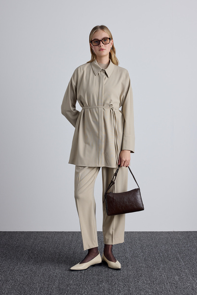 Manuka Kožená taška Prism Form - Hořká hnědá