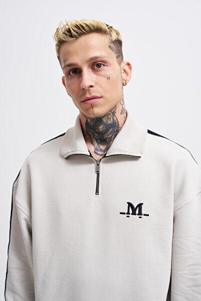 Machinist Чоловіча смугаста кофта з високим коміром