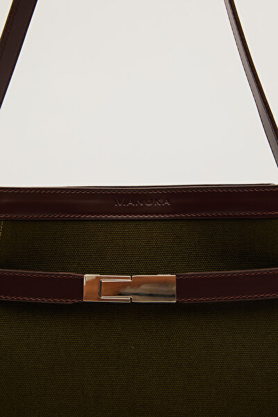 Manuka Milo Canvas Baguette Bag - Khaki