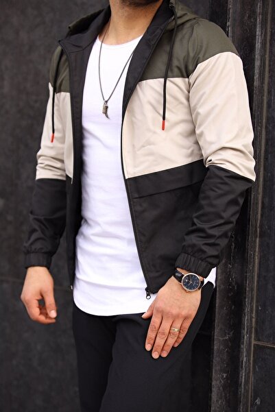 DENSMOOD Ανδρικό αδιάβροχο αδιάβροχο αδιάβροχο χακί