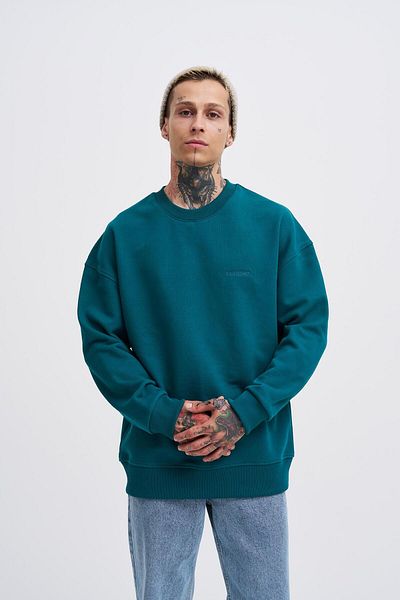 Machinist Ανδρικό φούτερ Basic Diagonal Petrol Green