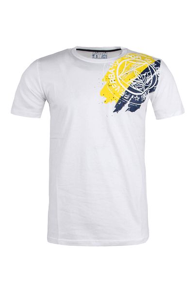 Fenerium Fenerbahce Herren Tribune Schulter-Logo-Aufdruck T-Shirt