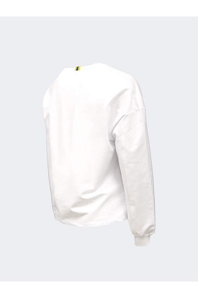 Fenerium Fenerbahce Damen Gestreiftes Tribune Emboss-Sweatshirt
