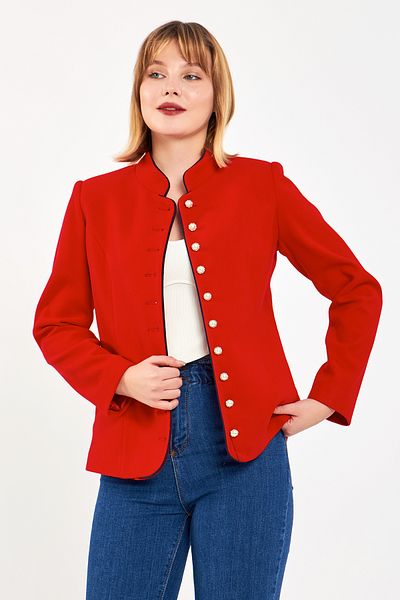Volanlı Stamp Jacket