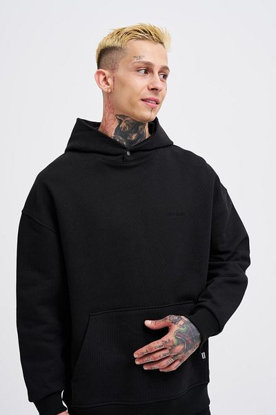 Machinist Ανδρικό Basic Diagonal Black Hoodie