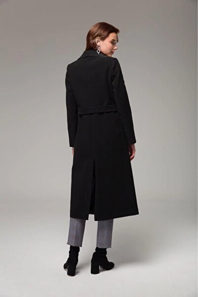 Barbora Kašmírový kabát po celé délce - kašmírová tkanina