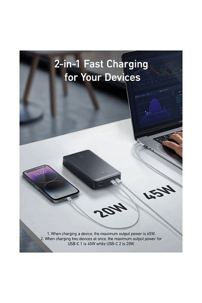 Anker Power Core 537 | 24k mAh Power Bank | Black Color | A1379H11