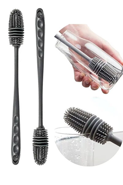 Genel Markalar Silikon Bardak Fırçası Biberon Emzik Temizleme Fırçası Cam Şiş...