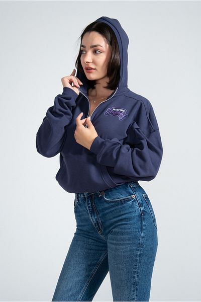 Kyron Women's Oversize Hooded Sweatshirt / Hoodie (Black - Navy - Pink - Cream)