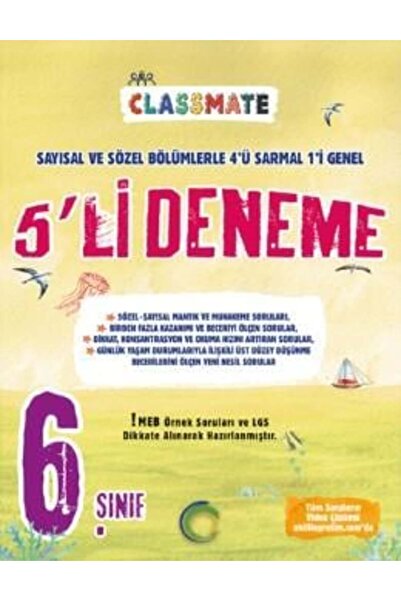 Okyanus Yayınları 6. Sınıf Classmate 5'li Deneme