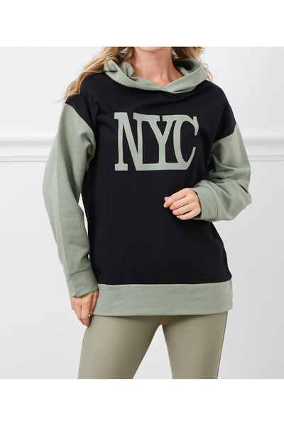 Tex Republic Ženska Štampano Sa kapuljačom Nyc Štampano Oversize kroj Treća n...