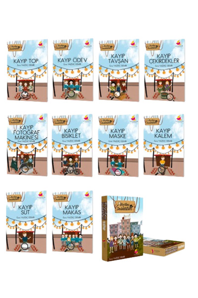 fenomen çocuk AY ÇOCUK YAYIN HİKAYE SETİ BÜYÜTEÇ DEDEKTİFLERİ (10 KİTAP + DEĞ...