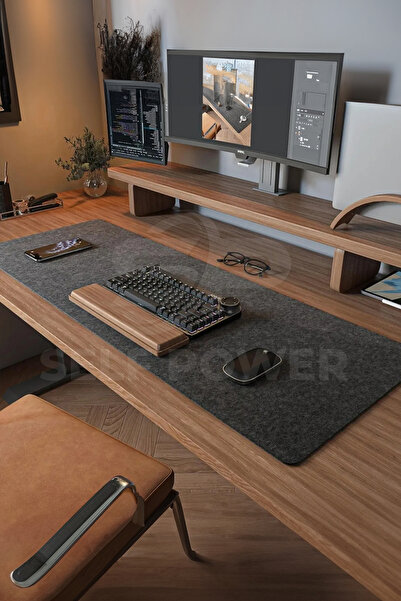 Self Power Keçe Çalışma Masası Düzenleme Ve Oyuncu Mouse Pedi 40x100 Cm Masa Üstü Düzenleyici Mat