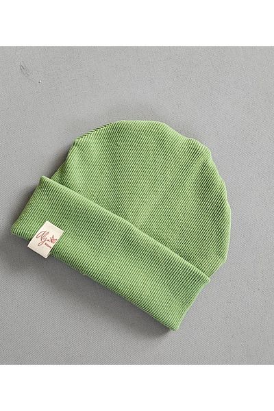 ALYA Stretchy Camisole Beanie with Baby Children's Sticker, Pompom Without Pompom