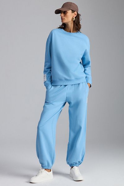 GRIMELANGE TEAIRA Damen-Jogginghose aus Bio-Baumwolle in Blau