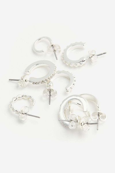 H&M 6 pairs hoop earrings